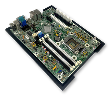 Motherboard Visual Inspection Tray 3D printed using PC ESD